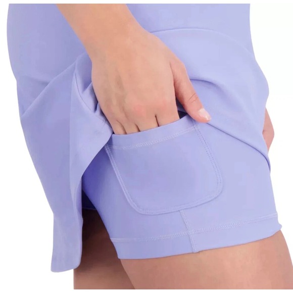 Sage Collective Womens Small Periwinkle Blue Half Zip Racerback Tennis Dress S - Picture 5 of 9